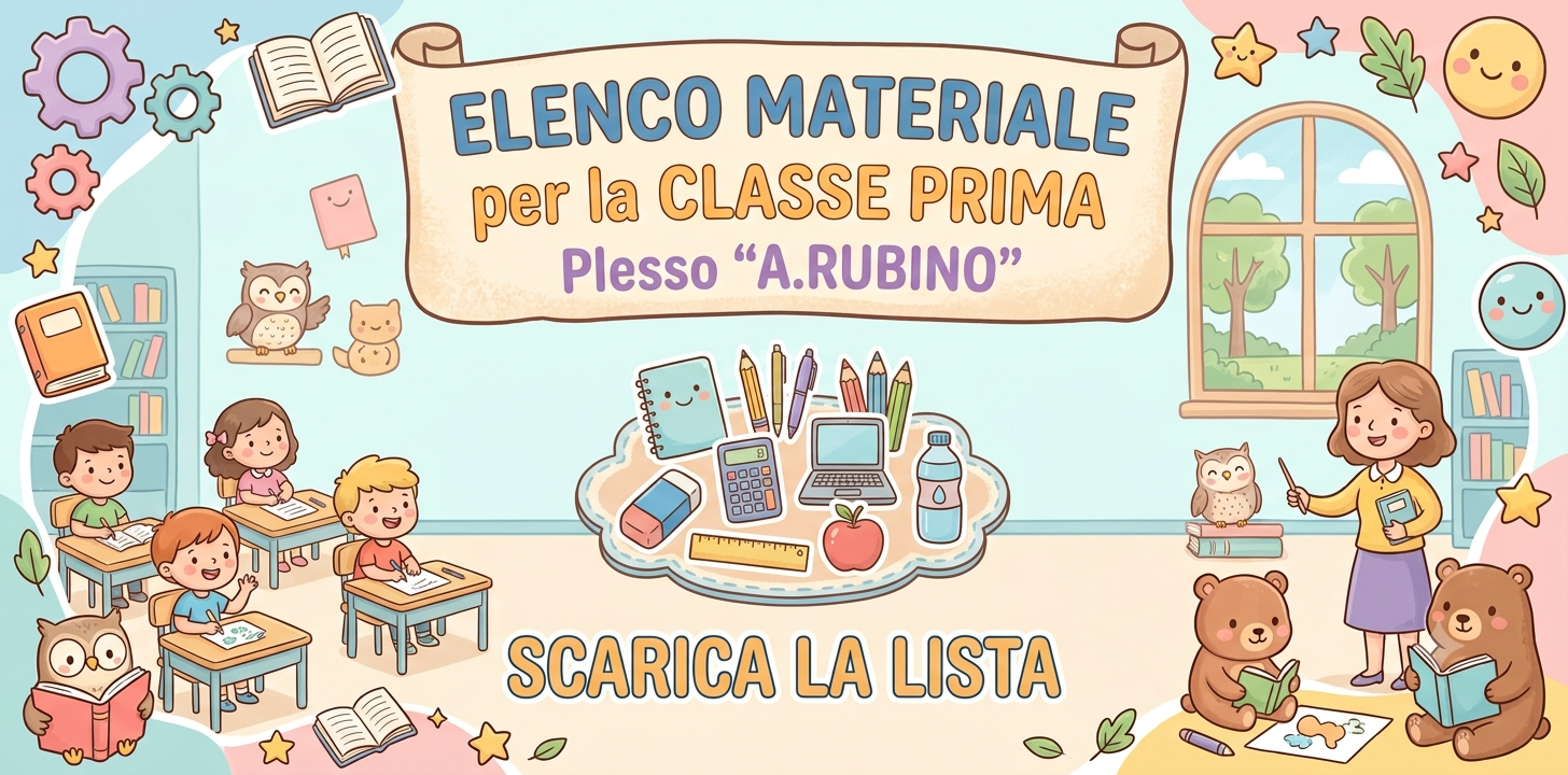 ELENCO MATERIALE per la futura CLASSE PRIMA 