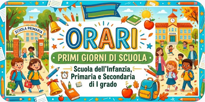 ORARI 14 Settembre e primi giorni